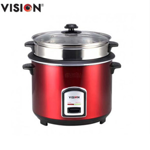 Vision SS Red Rice Cooker (Double Pot) 3.0 Ltr