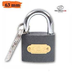 Tri-Circle 63TC Iron Padlock