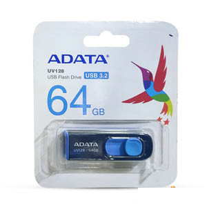 Adata UV128 64GB Black-Blue USB 3.2 Pen Drive